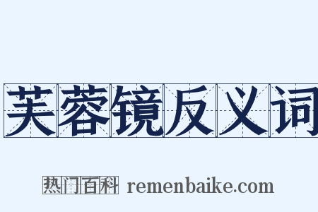 芙蓉镜反义词是什么意思的图片